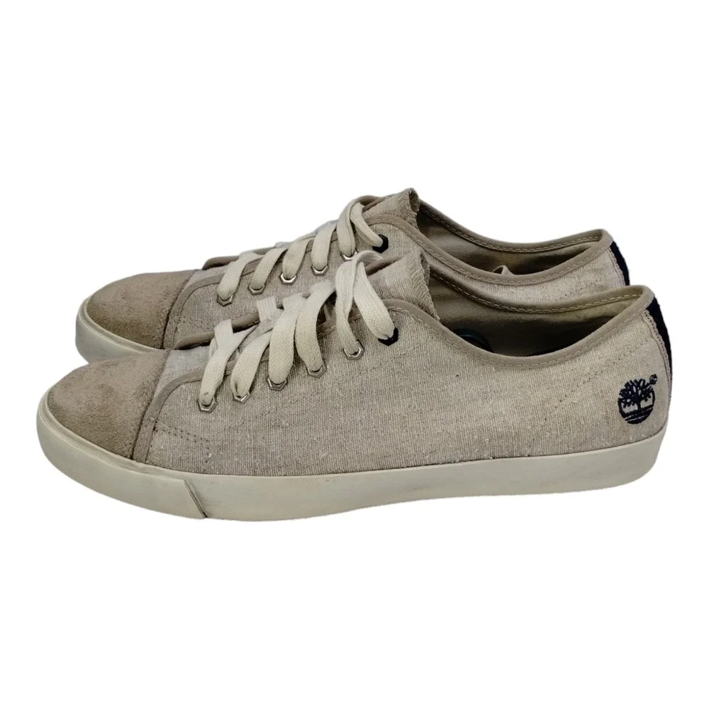 Timberland Earth Keepers Men's Sneakers Beige Tan Khaki Shoes Size 9‎